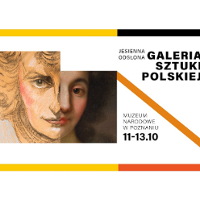 Poster of the events in The National Museum In Poznań: two joined pictures and information about the events.