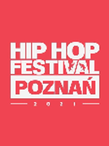 White captions (the title of the event) on red background