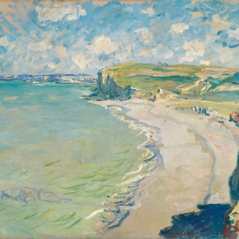 How did "Beach in Pourville" get stolen?