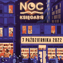 Event poster: a drawing of a building at night and information about the event.