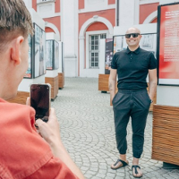 Photograph promoting the exhibition