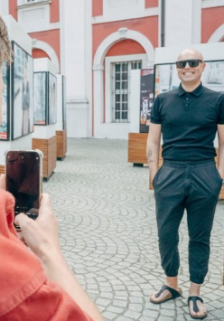 Photograph promoting the exhibition