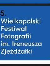 White lettering (the name of the Festival) on blue background