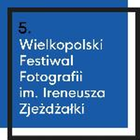 White lettering (the name of the Festival) on blue background