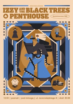 Graphics promoting the concert