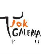 Black and orange inscription - the name of the gallery