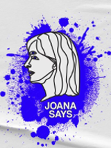 Poster of the cycle: black and white drawing of a woman's head in profile, blue spot as a background