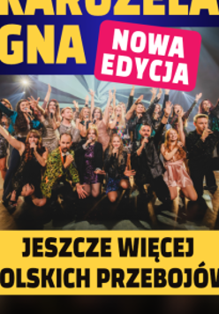 Graphics promoting the concert