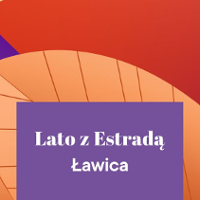 Orange, violet and red poster - in the middle the title of the series.