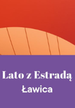 Orange, violet and red poster - in the middle the title of the series.