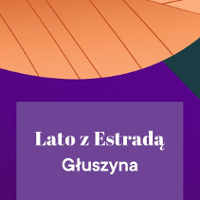 Orange and violet poster - in the middle the title of the series.
