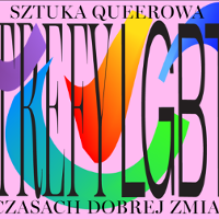 Graphics promoting the exhibition