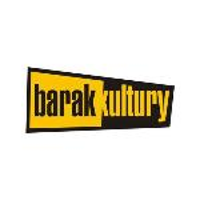 Black and orange lettering with the name "Barak Kultury"