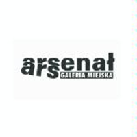 Black logo of Galeria Miejska Arsenał on white background