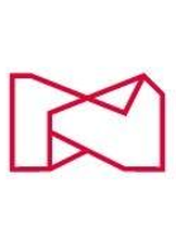 Logo of National Museum in Poznań - red lines which form letters "M" and "N".