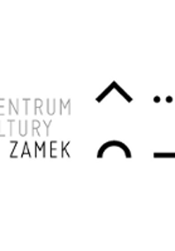 Black and white logo of Zamek Culture Centre.