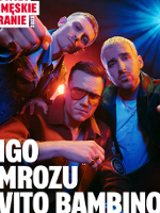 Event poster - photo of three performers and their names (Igo, Mrozu, Vito Bambino).