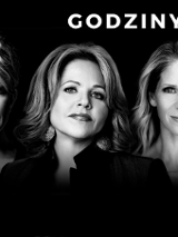 Black and white photo of three women.