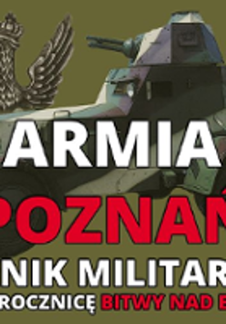 Event poster with information about it and a drawing of the military vehicle.
