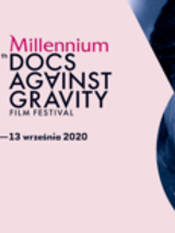 A part of the poster of the Festival: name of the Fstival on light pink background