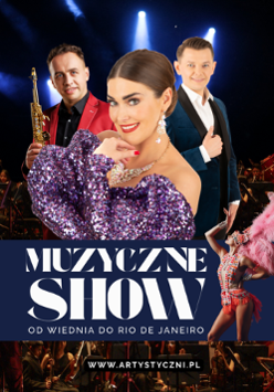 Graphics promoting the concert