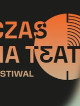 Festival poster: black and orange festival title.