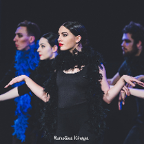 Photo of students performing on stage