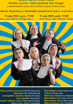 Event poster: photo of performers in stage outfits and information about the concert.