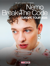 Graphics promoting the concert