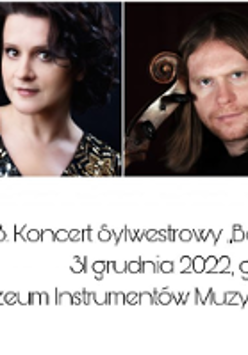 Concert poster with photo of two performers.