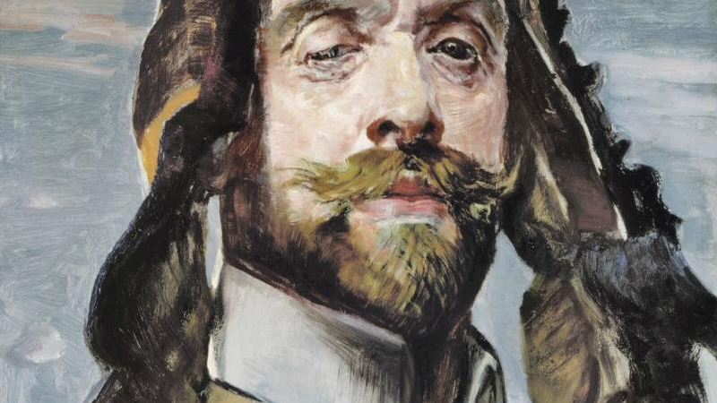 photo of Jacek Malczewski "Autoportret w czapce jakuckiej" ("Self-Portrait in a Yakut Cap"), photograph from the press - grafika artykułu