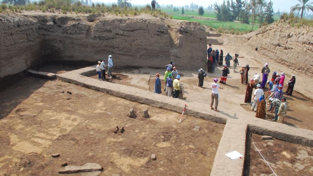 The Tell el-Farkha archaeological site, photograph by Paweł Polkowski