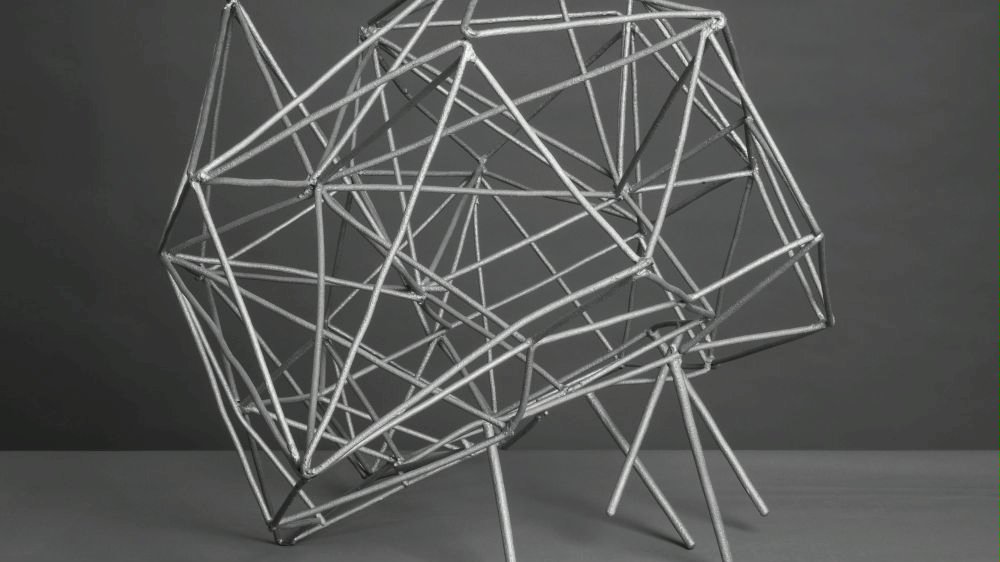 Photo of metal construction on a grey background - grafika artykułu