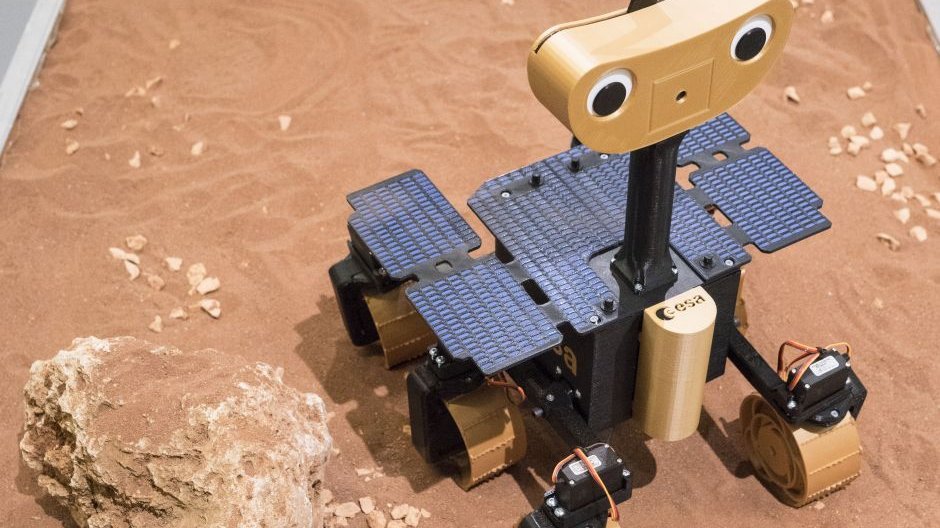 Photo of a small robot.