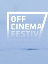 Festival logo in blue and white colours.