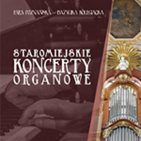 Poster of the event - white inscriptions on brown background and a photo of pipe organ on the right