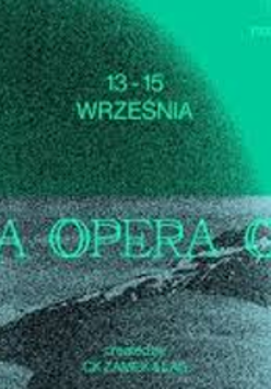 Poster: information about the event on green background.