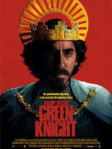 Film poster - a man in a crown on a red background.