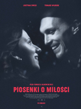 Film poster - black and white photo of a man and a woman; they look at each other and smile.