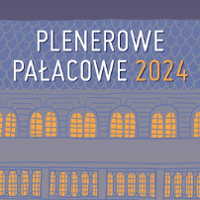 Event poster - the title of the series and the drawing of a building with lit windows.