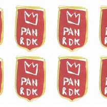 Graphics promoting the exhibition