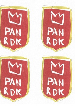 Graphics promoting the exhibition