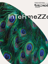 The graphic consists of a peacocks feather, writing "Intermezzo" and logo of project "Presence".