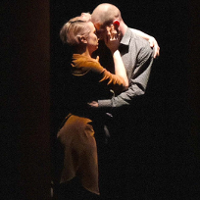 Photo from the performance: a couple in a hug