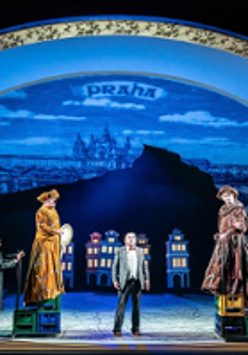 Photo from the performance: opera singers on stage.