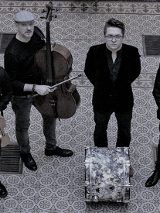 Balck and white photo of the artists