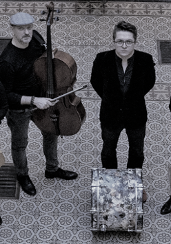 Balck and white photo of the artists