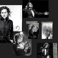 Event poster - a few black and white photos of Piotr Rubik