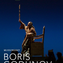 The poster shows a man in a golden cloak rising up from the throne behind him. The man is holding a scepter in his hand