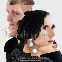 Photo of the artists: faces of a man and a woman who look at various directions; the faces are divided like in a broken mirror. Green captions - the name of the album.